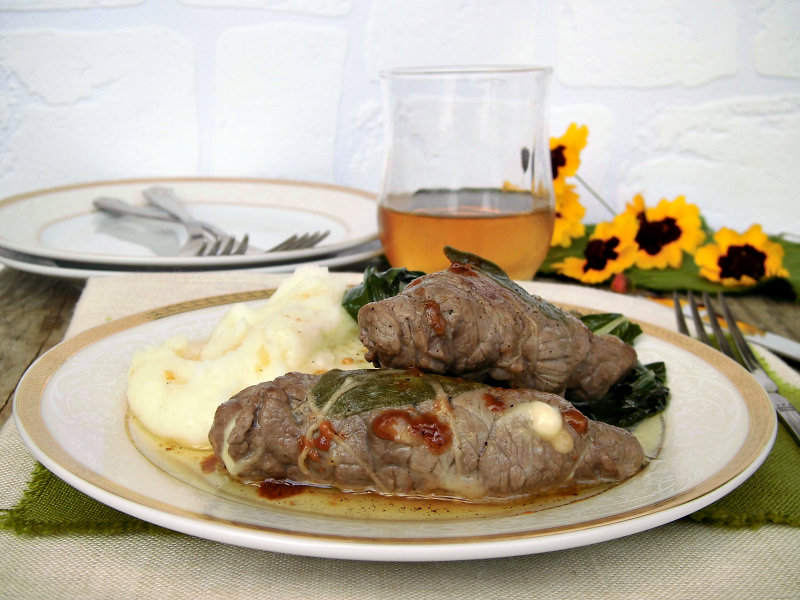 involtini di vitello con bietola e patate