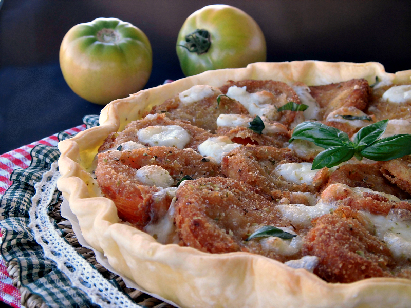 torta rustica con pomodori