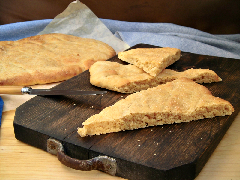 focaccia dolce con farina di farro