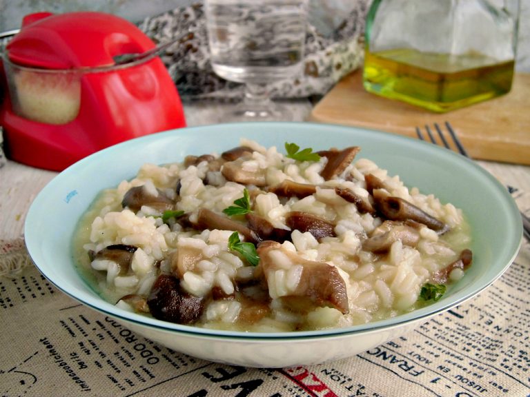 Risotto con i funghi Pleurotus Home Sweet Home