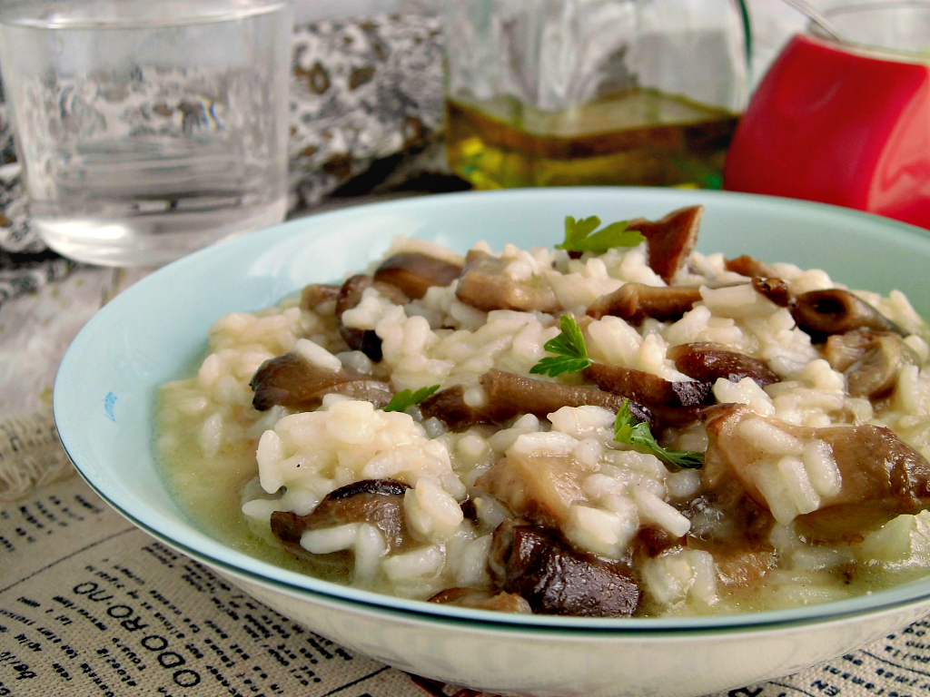 Risotto con i funghi 