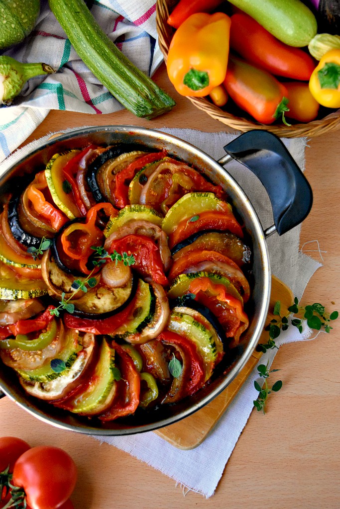 Ratatouille di verdure in padella